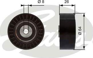 Gates T38094 - Galoppino/Guidacinghia, Cinghia Poly-V www.autoricambit.com