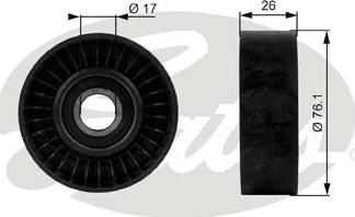 Gates T38015 - Galoppino/Guidacinghia, Cinghia Poly-V www.autoricambit.com