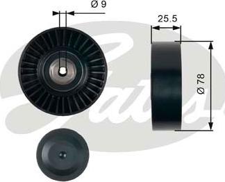 Gates T38087 - Galoppino/Guidacinghia, Cinghia Poly-V www.autoricambit.com