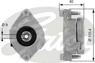 Gates T38147 - Galoppino/Guidacinghia, Cinghia Poly-V www.autoricambit.com