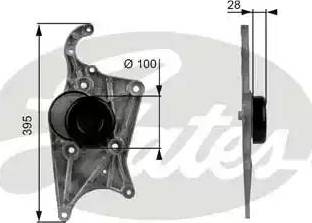 Gates T38109 - Galoppino/Guidacinghia, Cinghia Poly-V www.autoricambit.com