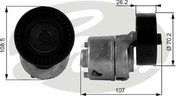 Gates T38215 - Tendicinghia, Cinghia Poly-V www.autoricambit.com