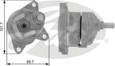 Gates T38211 - Galoppino/Guidacinghia, Cinghia Poly-V www.autoricambit.com