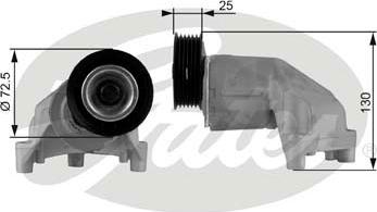 Gates T38272 - Tendicinghia, Cinghia Poly-V www.autoricambit.com