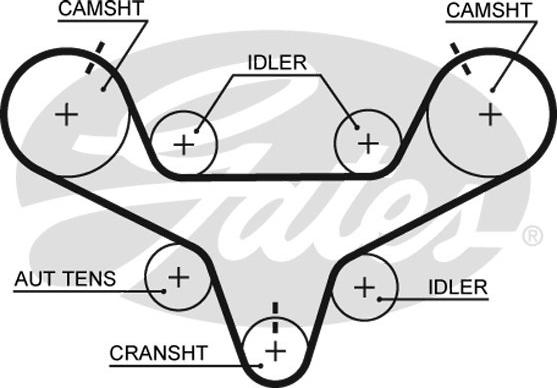 Gates T267 - Cinghia dentata www.autoricambit.com