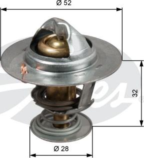 Gates TH50292G1 - Termostato, Refrigerante www.autoricambit.com