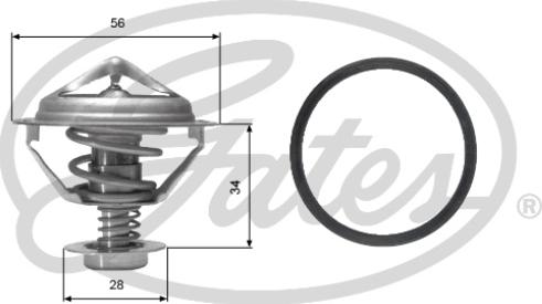 Gates TH05682G1 - Termostato, Refrigerante www.autoricambit.com