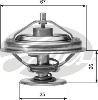 Gates TH01880G1 - Termostato, Refrigerante www.autoricambit.com