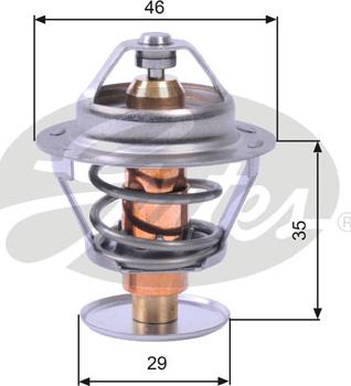 Gates TH10489G1 - Termostato, Refrigerante www.autoricambit.com