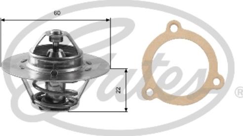 Gates TH12480G1 - Termostato, Refrigerante www.autoricambit.com