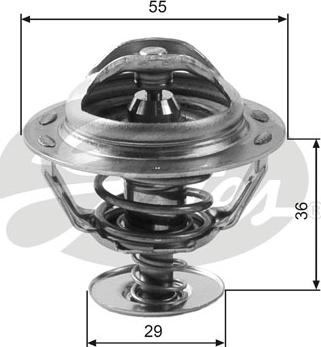 Gates TH12283G1 - Termostato, Refrigerante www.autoricambit.com