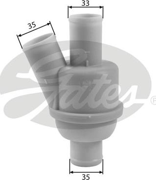 Gates TH35882 - Termostato, Refrigerante www.autoricambit.com