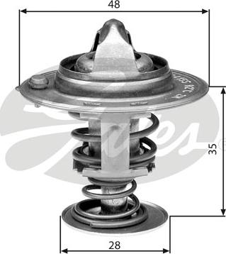 Gates TH30082G1 - Termostato, Refrigerante www.autoricambit.com