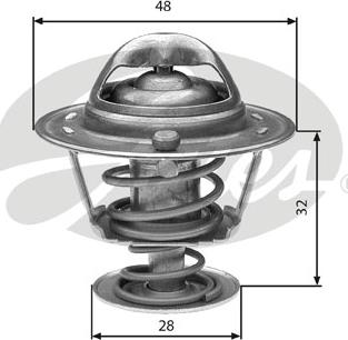 Gates TH32576G1 - Termostato, Refrigerante www.autoricambit.com