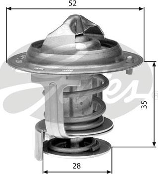 Gates TH29478G1 - Termostato, Refrigerante www.autoricambit.com