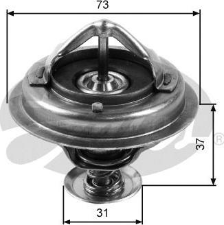 Gates TH24588G1 - Termostato, Refrigerante www.autoricambit.com