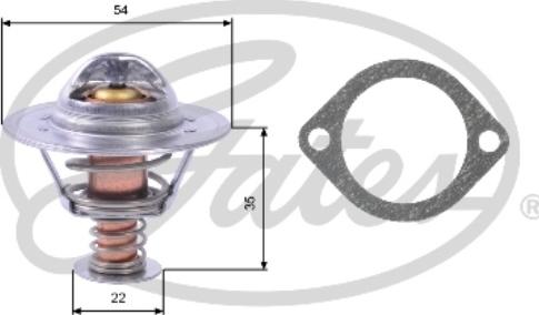 Gates TH22689G1 - Termostato, Refrigerante www.autoricambit.com