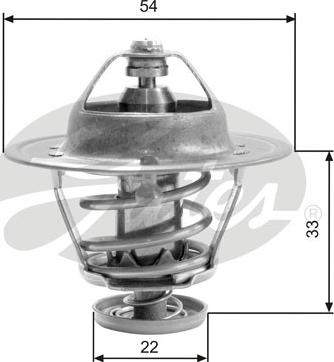 Gates TH22682G1 - Termostato, Refrigerante www.autoricambit.com