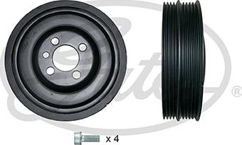 Gates TVD1018A - Puleggia cinghia, Albero a gomiti www.autoricambit.com