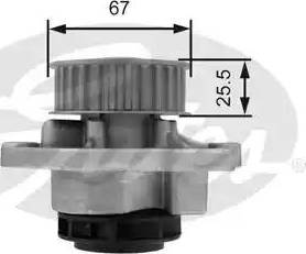 Gates Z80528 - Pompa acqua www.autoricambit.com