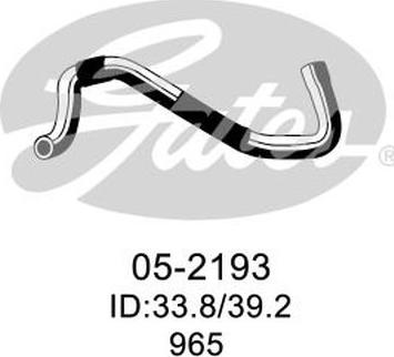 GATES-AU 05-2193 - Flessibile radiatore www.autoricambit.com