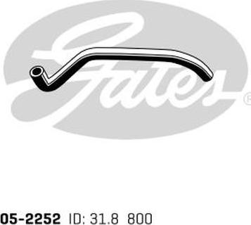 GATES-AU 05-2252 - Flessibile radiatore www.autoricambit.com