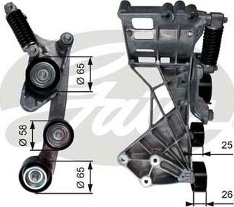 GATES-AU 39136 - Tendicinghia, Cinghia Poly-V www.autoricambit.com