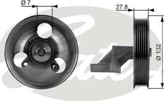 GATES-AU 36109 - Galoppino/Guidacinghia, Cinghia Poly-V www.autoricambit.com