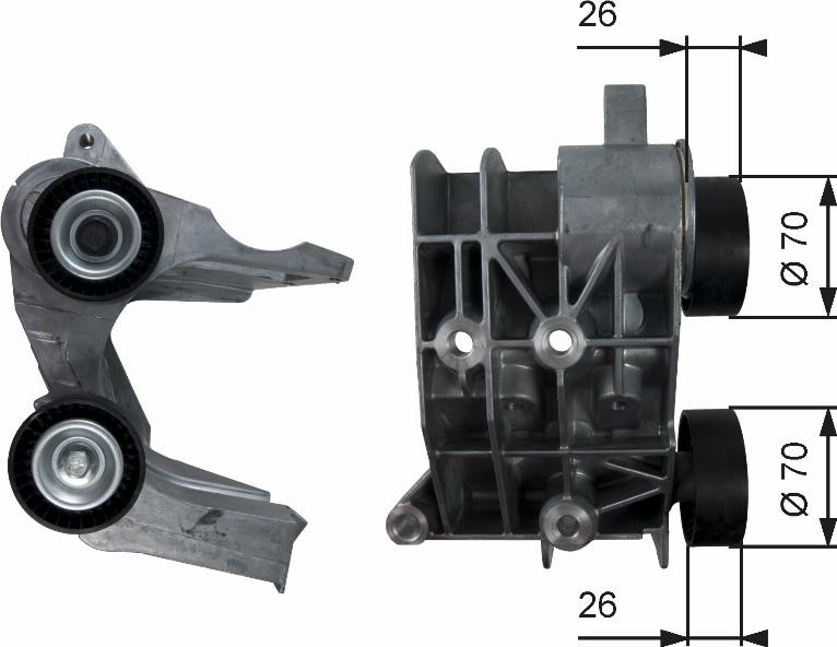 GATES-AU 36107 - Tendicinghia, Cinghia Poly-V www.autoricambit.com