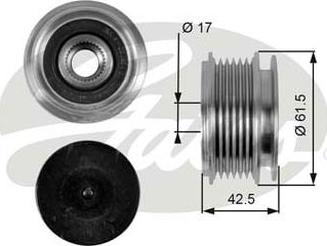 GATES-AU OAP7047 - Puleggia cinghia, Alternatore www.autoricambit.com