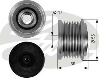 GATES-AU OAP7065 - Puleggia cinghia, Alternatore www.autoricambit.com