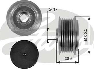 GATES-AU OAP7085 - Puleggia cinghia, Alternatore www.autoricambit.com