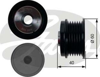 GATES-AU OAP7154 - Puleggia cinghia, Alternatore www.autoricambit.com