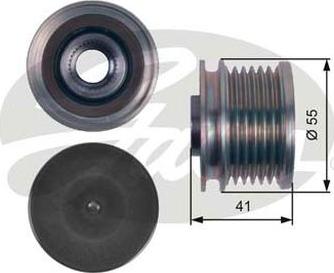 GATES-AU OAP7115 - Puleggia cinghia, Alternatore www.autoricambit.com