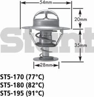 GATES-AU ST5-170 - Termostato, Refrigerante www.autoricambit.com