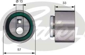 GATES-AU T41258 - Rullo tenditore, Cinghia dentata www.autoricambit.com