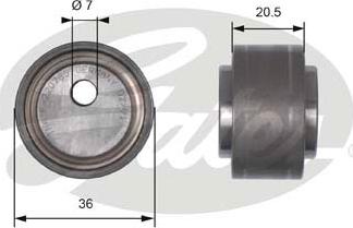 GATES-AU T41278 - Rullo tenditore, Cinghia dentata www.autoricambit.com