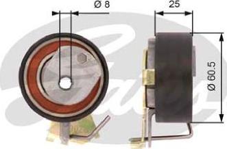 GATES-AU T43023 - Rullo tenditore, Cinghia dentata www.autoricambit.com