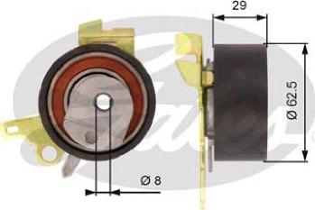 GATES-AU T43022 - Rullo tenditore, Cinghia dentata www.autoricambit.com