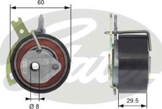 GATES-AU T43186 - Rullo tenditore, Cinghia dentata www.autoricambit.com