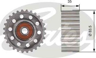 GATES-AU T42100 - Galoppino/Guidacinghia, Cinghia dentata www.autoricambit.com