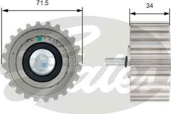 GATES-AU T42183 - Galoppino/Guidacinghia, Cinghia dentata www.autoricambit.com