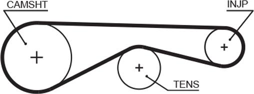 GATES-AU T1675 - Cinghia dentata www.autoricambit.com