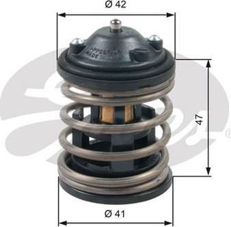 GATES-AU TH47487G1 - Termostato, Refrigerante www.autoricambit.com