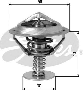 GATES-AU TH05382G1 - Termostato, Refrigerante www.autoricambit.com