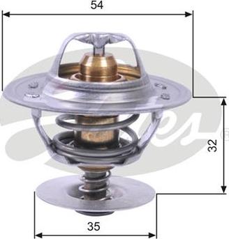 GATES-AU TH11287G1 - Termostato, Refrigerante www.autoricambit.com