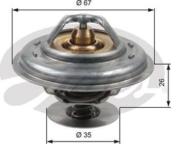 GATES-AU TH13287G1 - Termostato, Refrigerante www.autoricambit.com