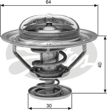 GATES-AU TH31182G1 - Termostato, Refrigerante www.autoricambit.com