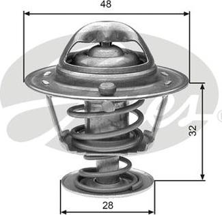 GATES-AU TH32576G1 - Termostato, Refrigerante www.autoricambit.com