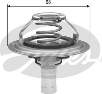 GATES-AU TH23080G1 - Termostato, Refrigerante www.autoricambit.com